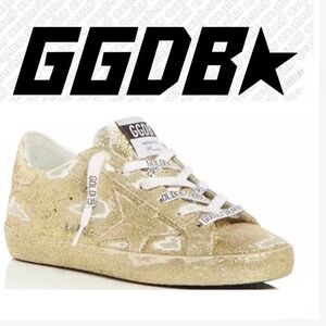 Golden Goose
Women's Super-Star Glitter Low Top Sneakers 
Color: Sprayed 37 NEW
